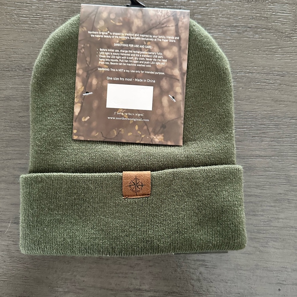 Green LED Beanie - Picture 2 of 4